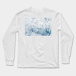 Hydrangea Flowers in Pastel Blue Tones Long Sleeve T-Shirt